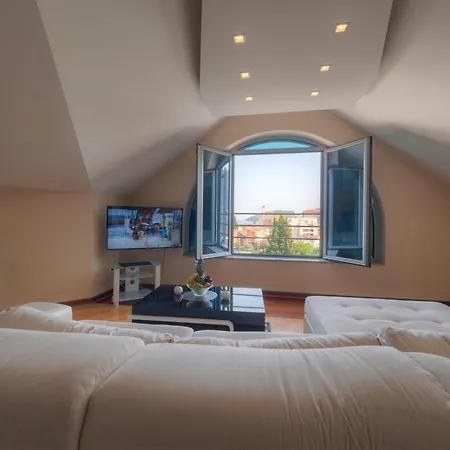 Rooftop Family Apartment Budva With City View-3